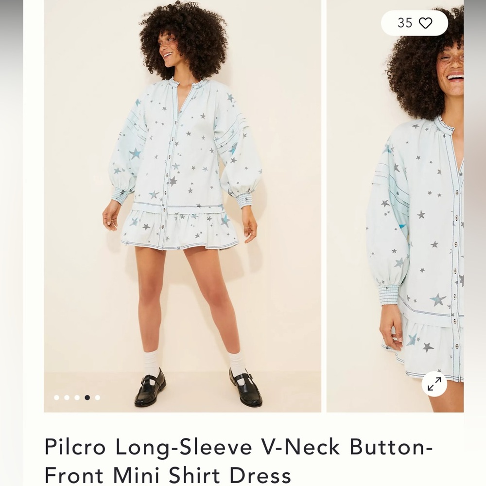 Anthropologie Button-Up dress